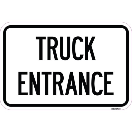 Amistad 12 x 18 in. Aluminum Sign - Driveway Sign Truck Entrance AM2047530